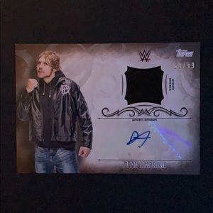 Dean Amberose Topps Autograph Relic Card